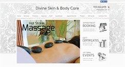 Desktop Screenshot of divineskinandbodycare.com