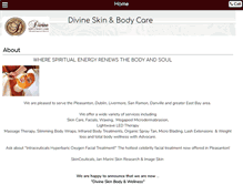 Tablet Screenshot of divineskinandbodycare.com